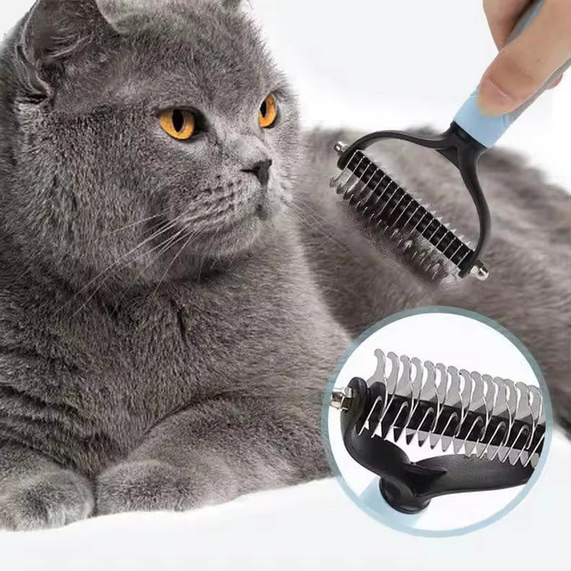 Pet Deshedding & Dematting Grooming Brush