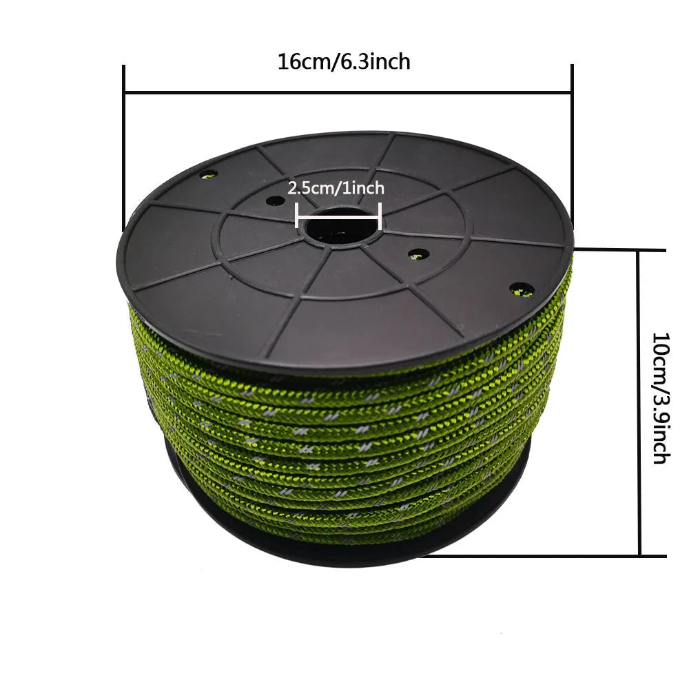 Reflective Paracord Rope - 50M Survival Cord Main image