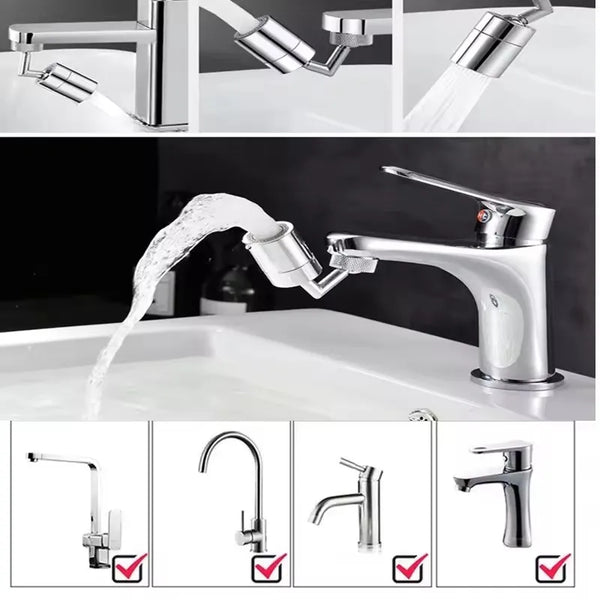 720° Rotating Faucet Aerator Spray Head Extender