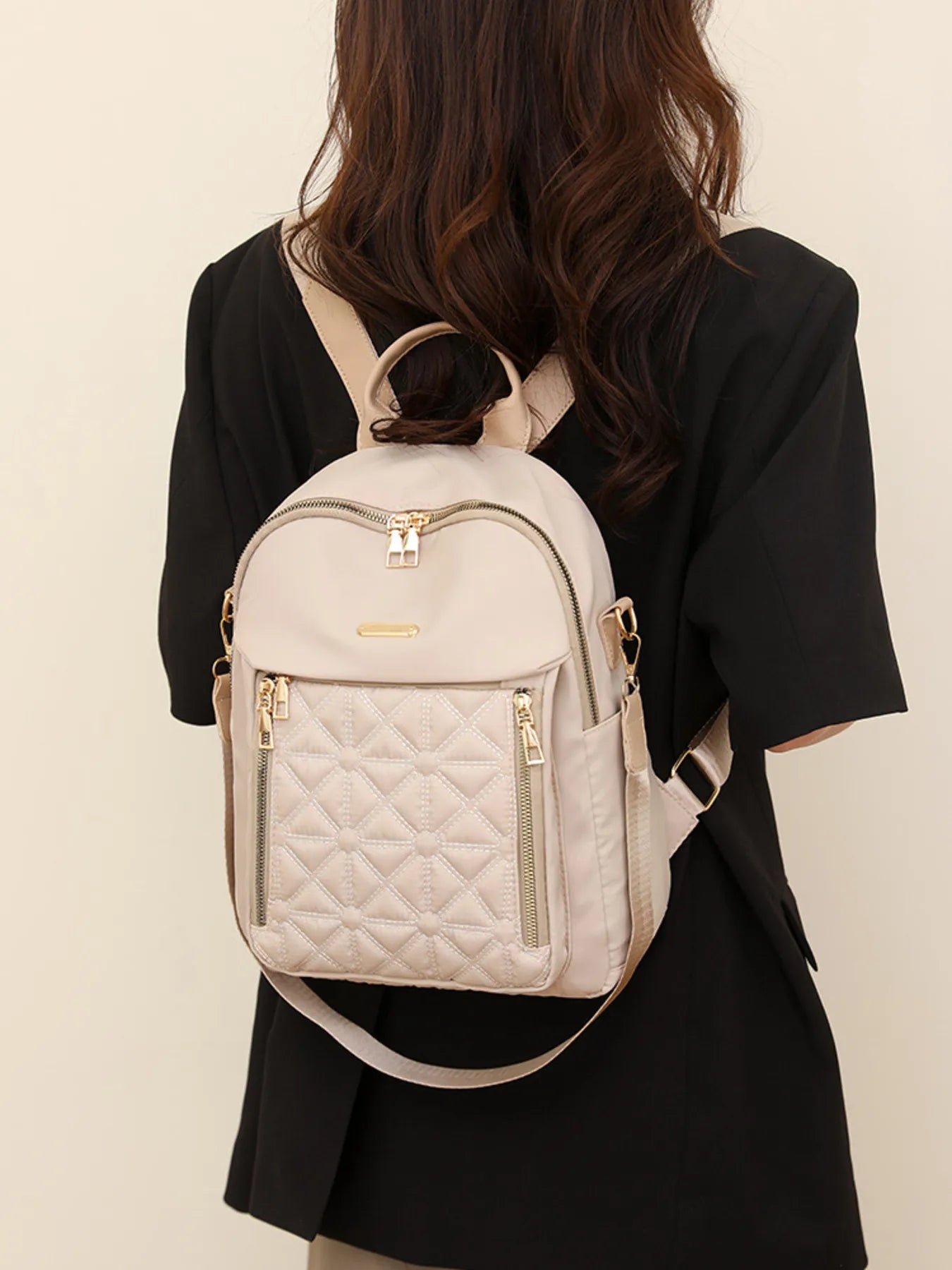 Quilted Oxford Cloth Backpack Secondary image