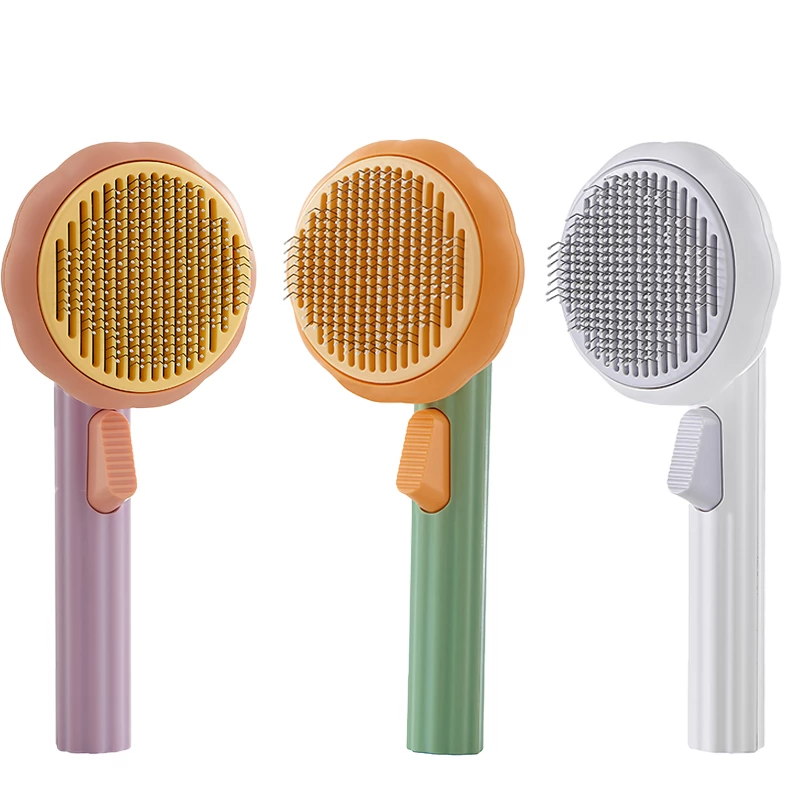 Self-Cleaning Pet Grooming Brush