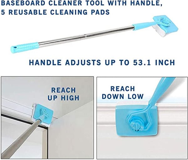 Retractable Baseboard Cleaning Brush