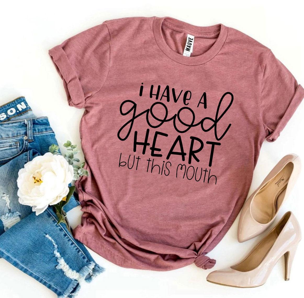"Good Heart, This Mouth" Graphic T-Shirt Secondary image