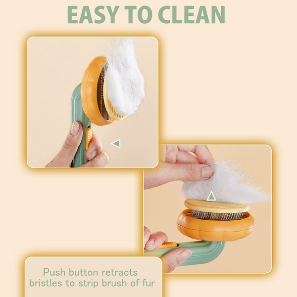 Self-Cleaning Pet Grooming Brush