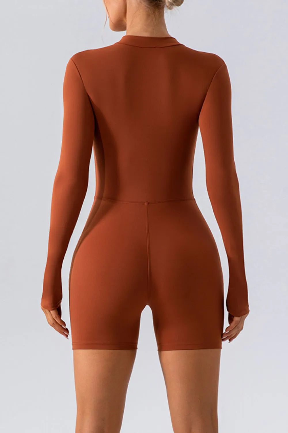 Half-Zip Long Sleeve Active Romper Secondary image