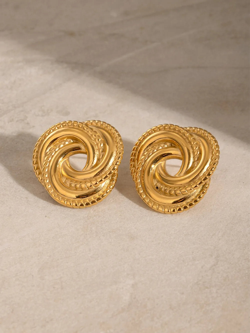 Volution Swirl Knot Stud Earrings Secondary image