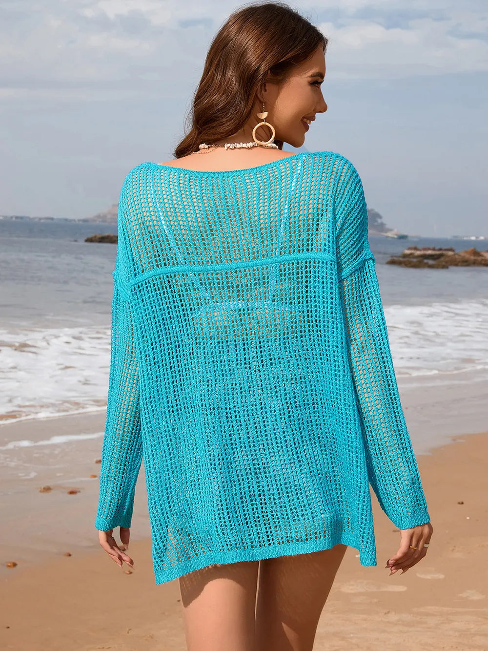 Openwork Knit Beach Cover-Up Secondary image
