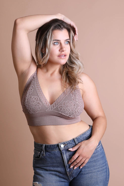 Plus Size Lace Bralette Cami