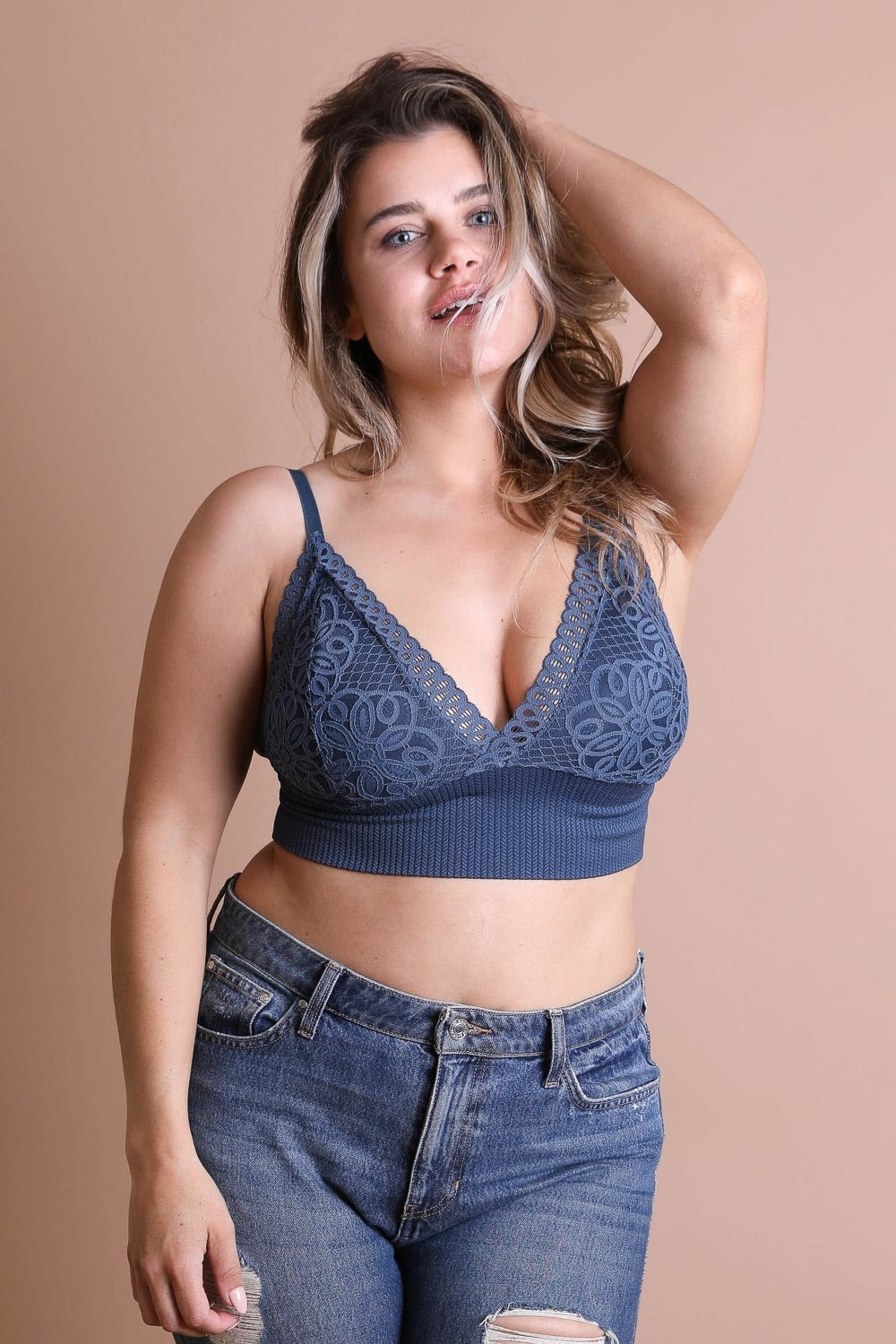 Plus Size Lace Bralette Cami