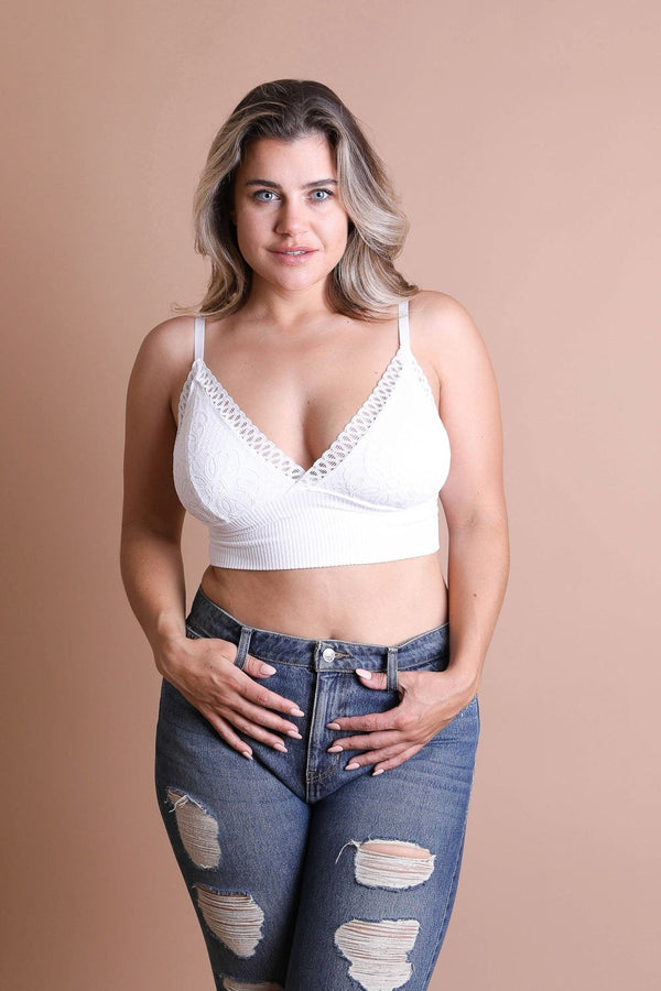 Plus Size Lace Bralette Cami