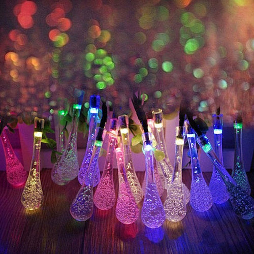 Dew Drop Solar LED String Lights