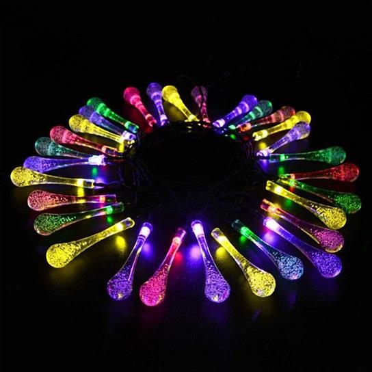 Dew Drop Solar LED String Lights
