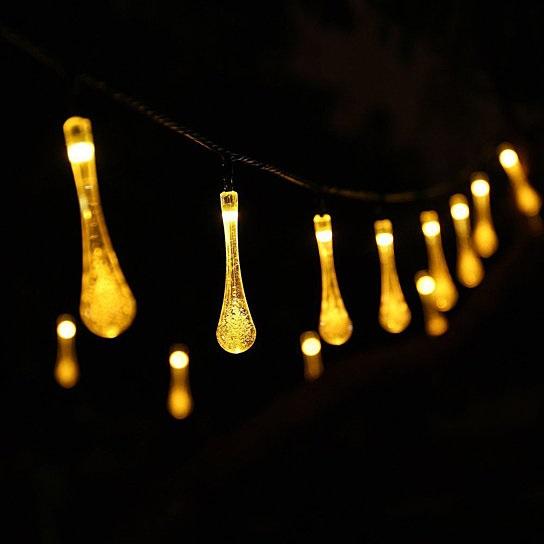 Dew Drop Solar LED String Lights
